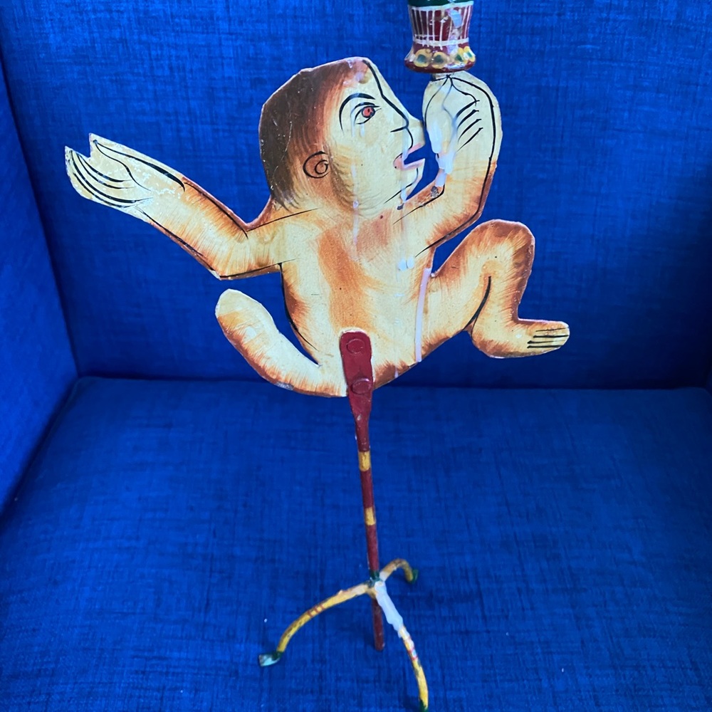 tall Monkey candlestick holder